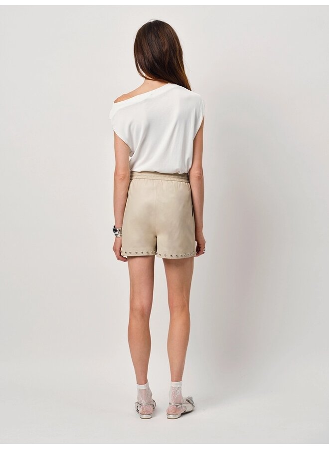 Off-shoulder top SOROKO milk white