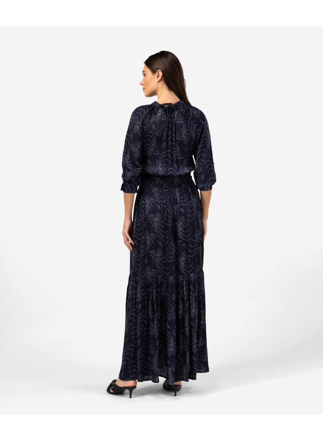 Dress DYANI dotted palm