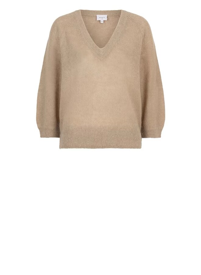 Rhoda V-neck sweater dry sand