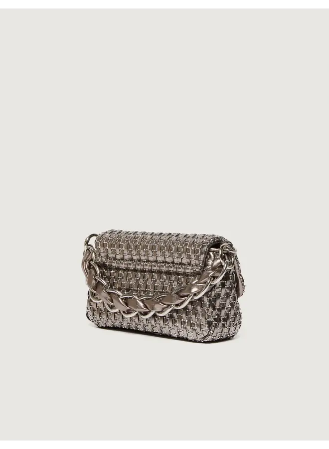 Woven bag LONTRA1 silver