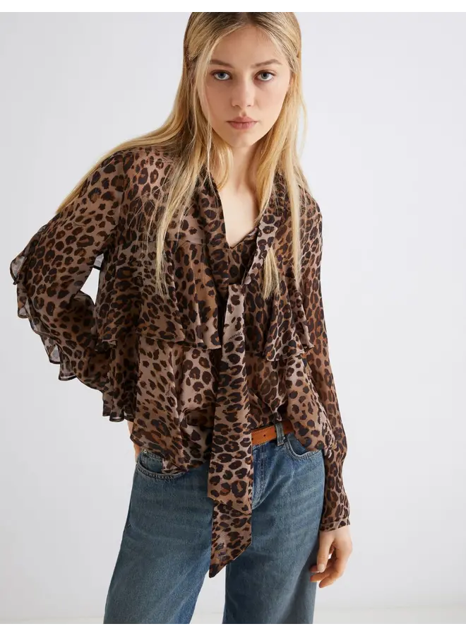Flounced shirt GALA natural