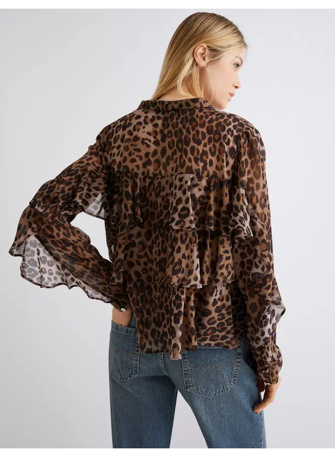 Flounced shirt GALA natural