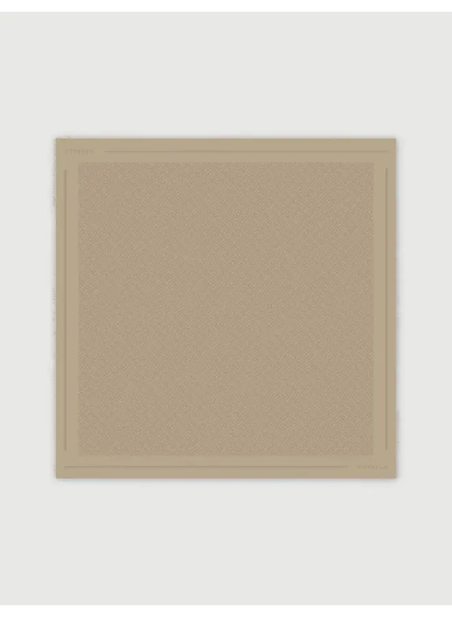 Monogram shawl OSSO turtledove