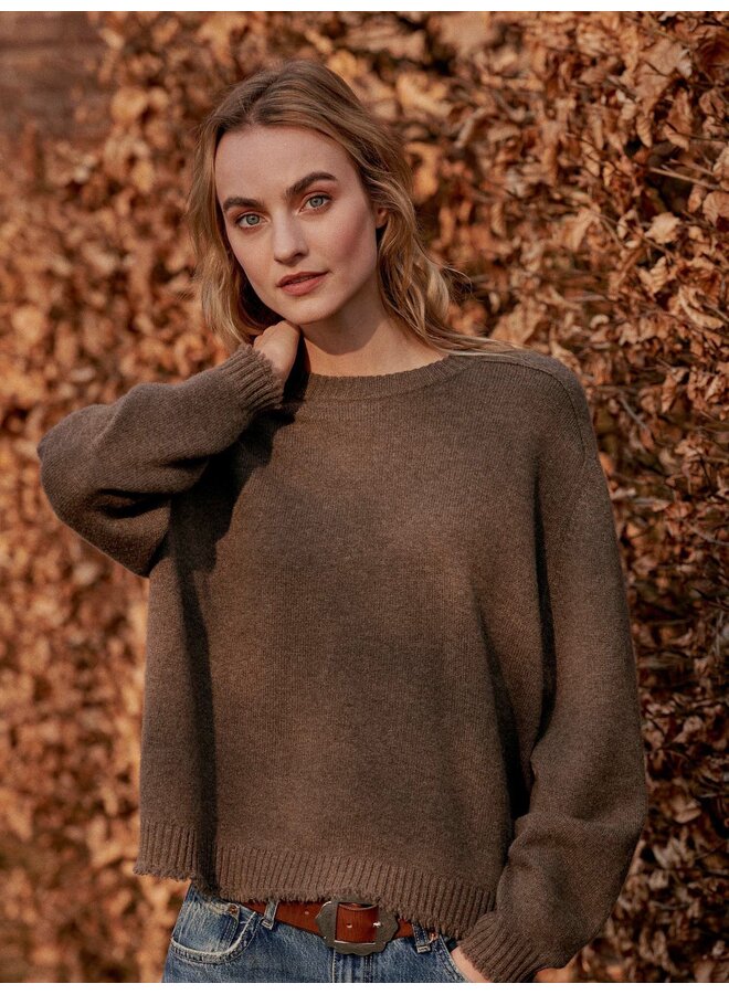 Cashmere sweater cacao