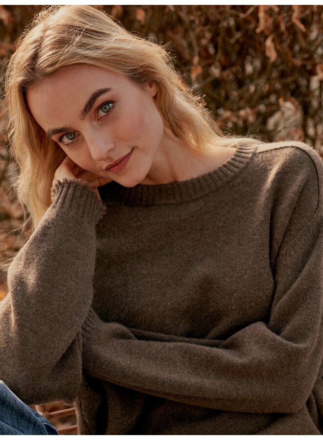 Cashmere sweater cacao