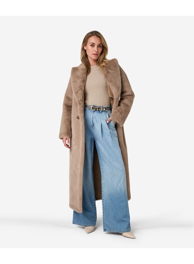 CAMIA reversible coat taupe