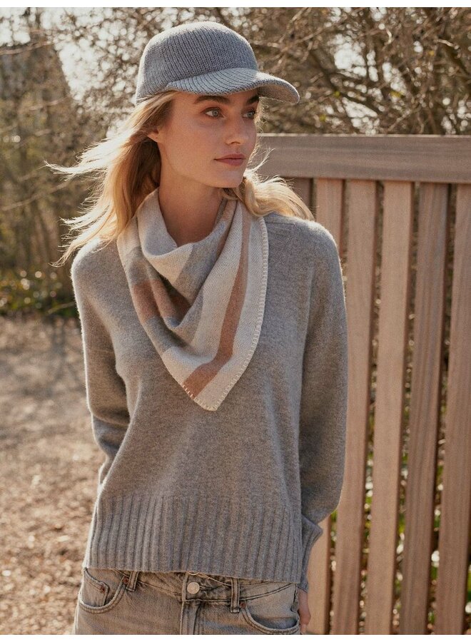 Chunky Knit Cap grey