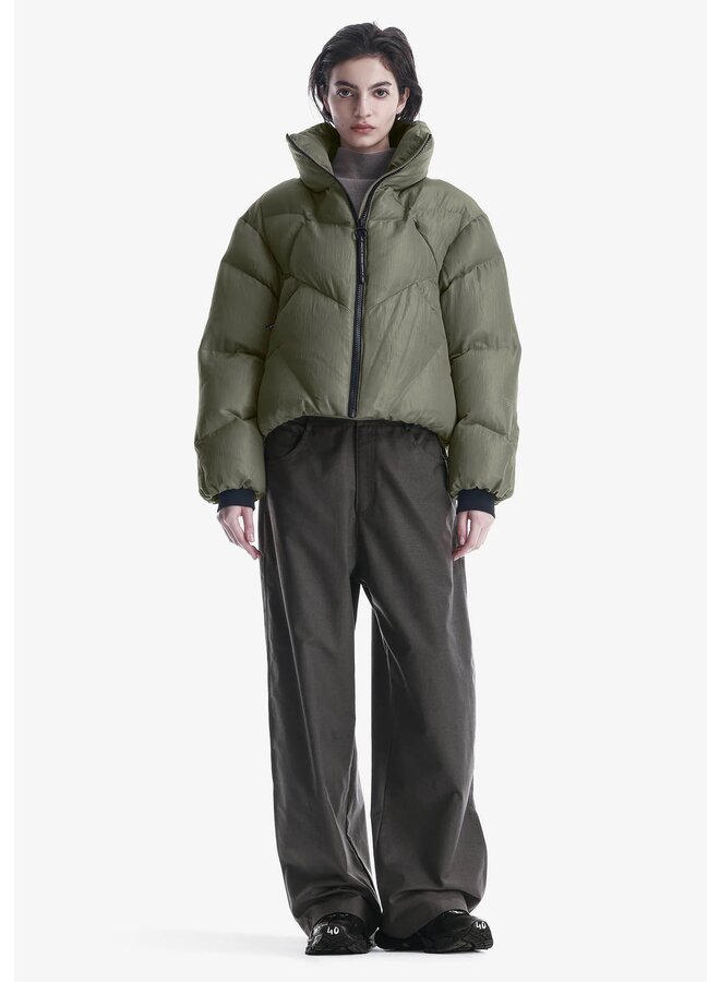 NEBULA Short Puffer Jacket Dark Urban Chic