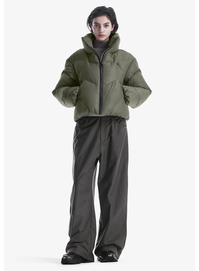 NEBULA Short Puffer Jacket Dark Urban Chic