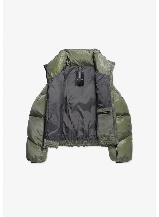 NEBULA Short Puffer Jacket Dark Urban Chic