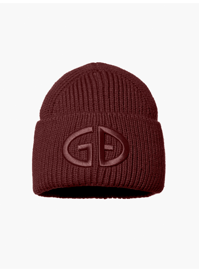 VALERIE beanie vino rosso