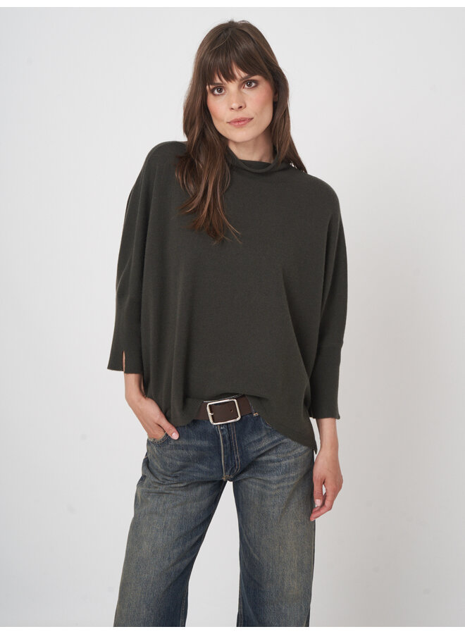 Wool/Cashmere Sweater khaki