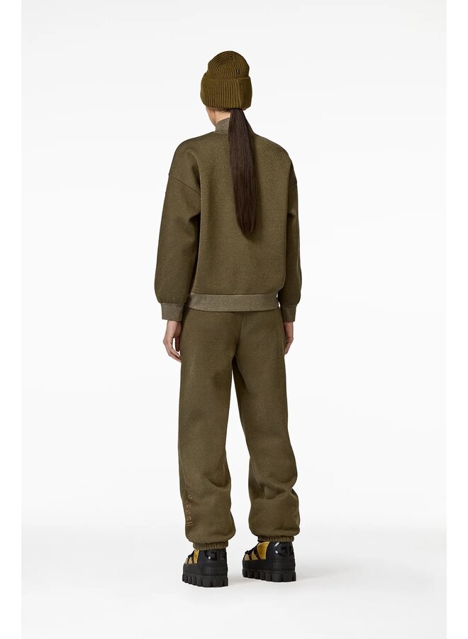 SIZZLE sweater dark olive lurex melange