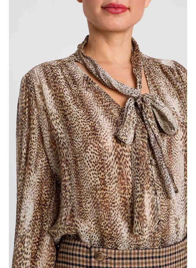Animal print blouse