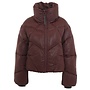NEBULA Short Puffer Jacket Burgundy