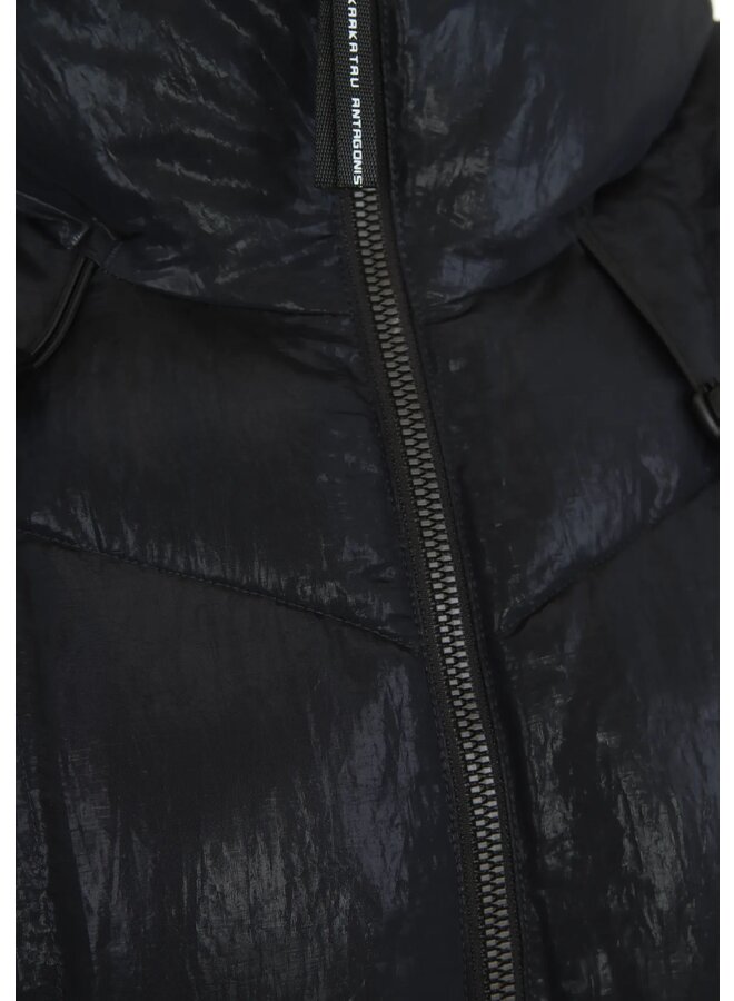 NEBULA Long Quilted Coat Dark Night