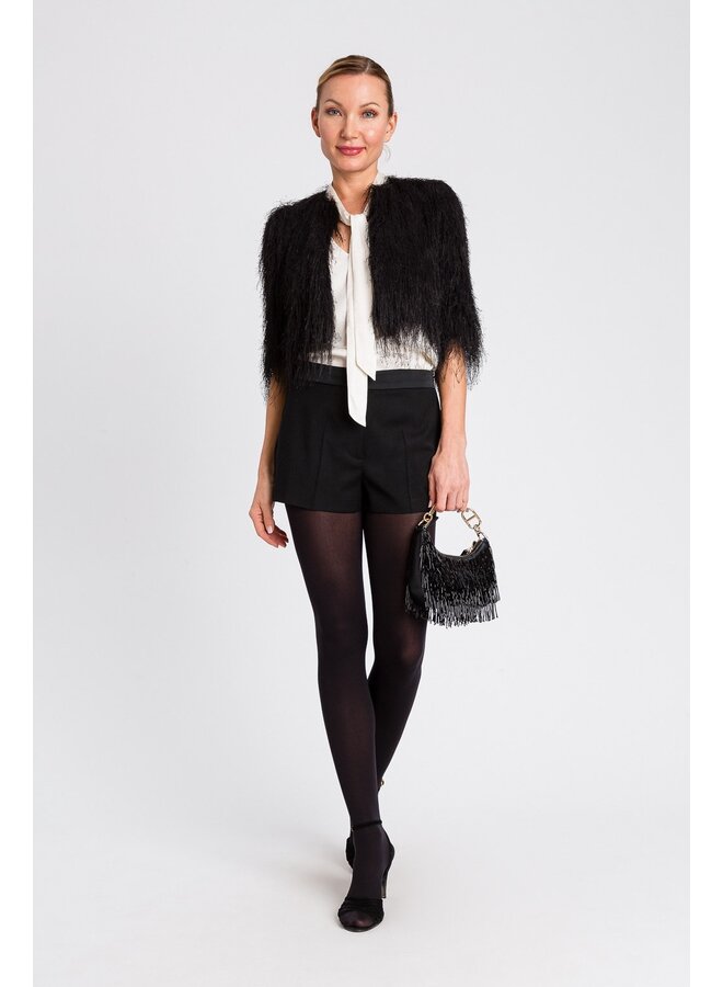 Woven shung wrap nero