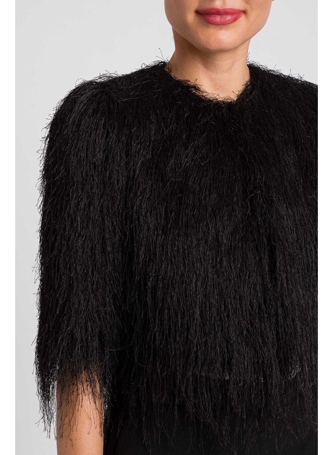 Woven shung wrap nero