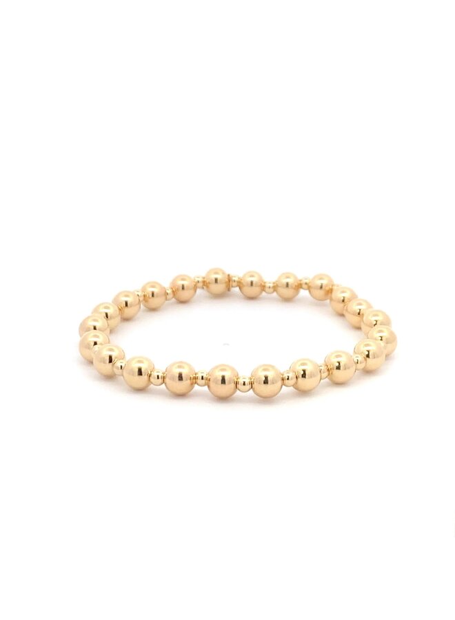 Basic gold coloured mix 6 mm/3 mm