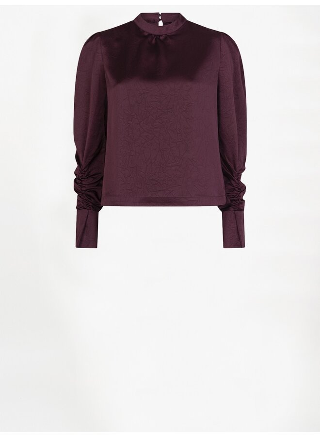 Turtle top PRISTINE mulberry red