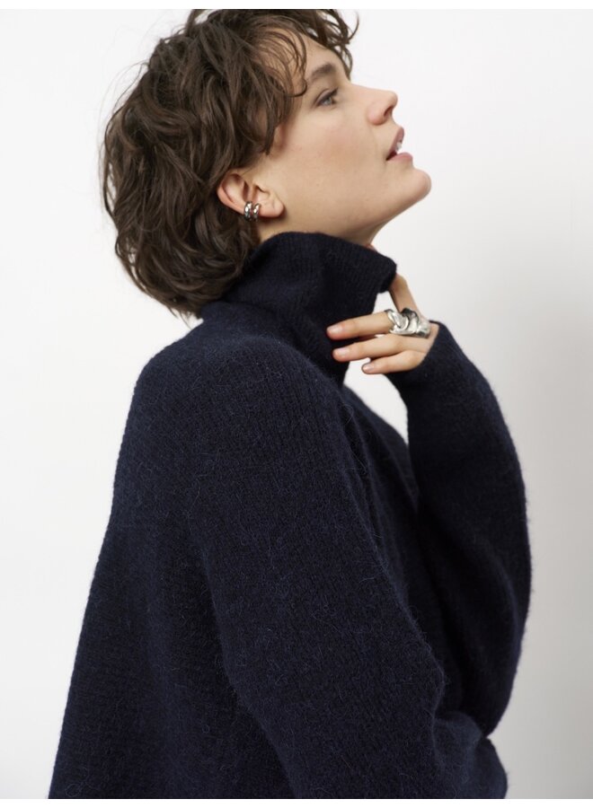 Turtle neck sweater YURIA nocturnal blue