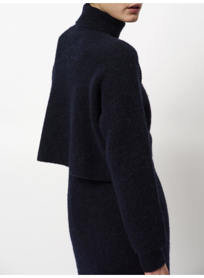 Turtle neck sweater YURIA nocturnal blue