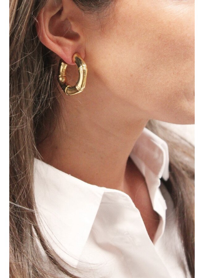 Classic Oorbellen Bamboe Creool M