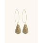 Champagne oorbellen Amy glassberry cone S