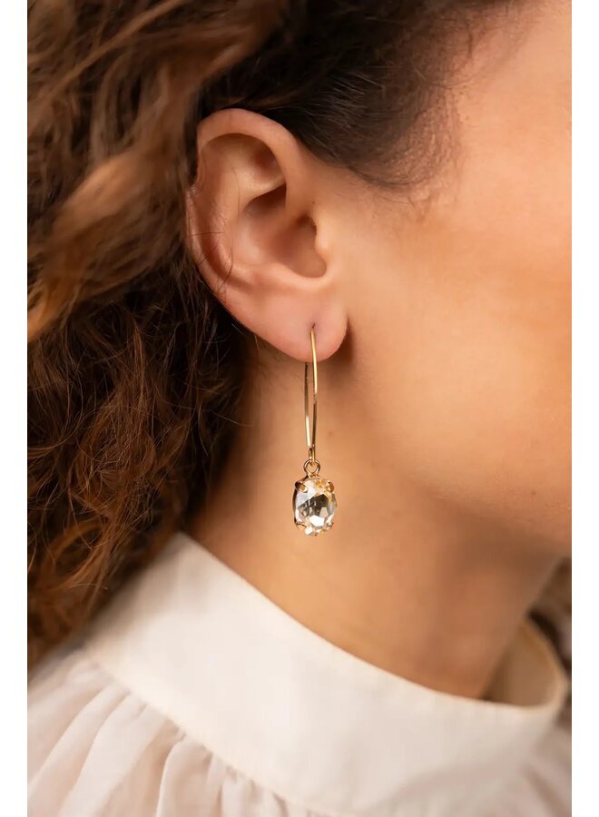 Shadow Oorbellen Daan Strass Pendant S