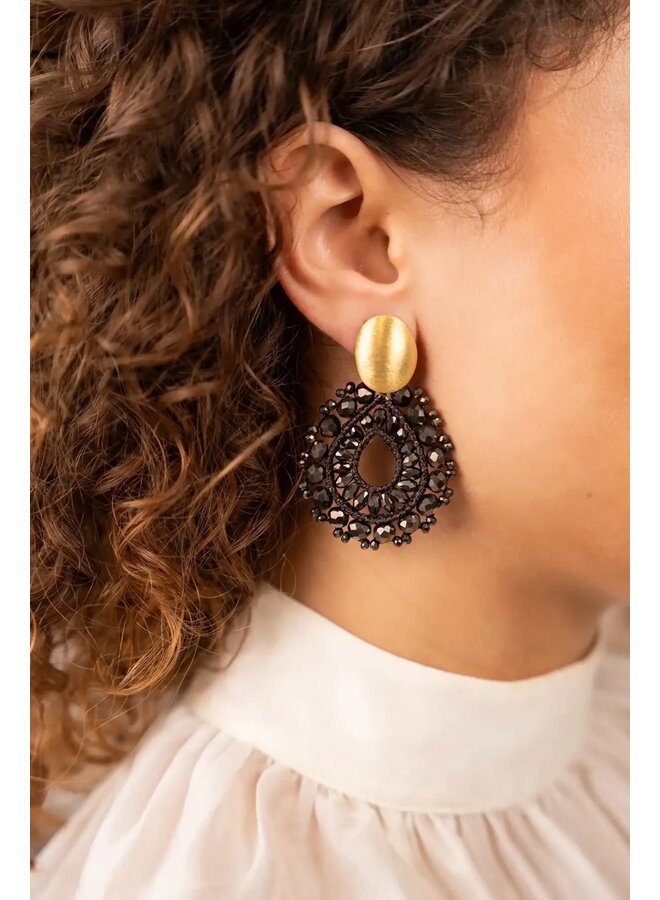 Bruine oorbellen Vos druppel S