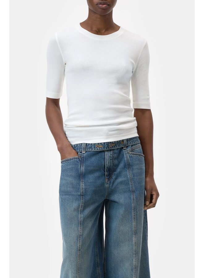 Crewneck shortsleeve ivory