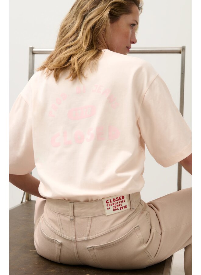 Relaxed t-shirt blush pink