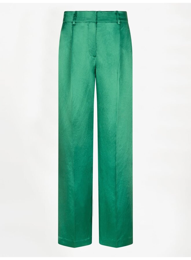 Satin pants JULES ultra green
