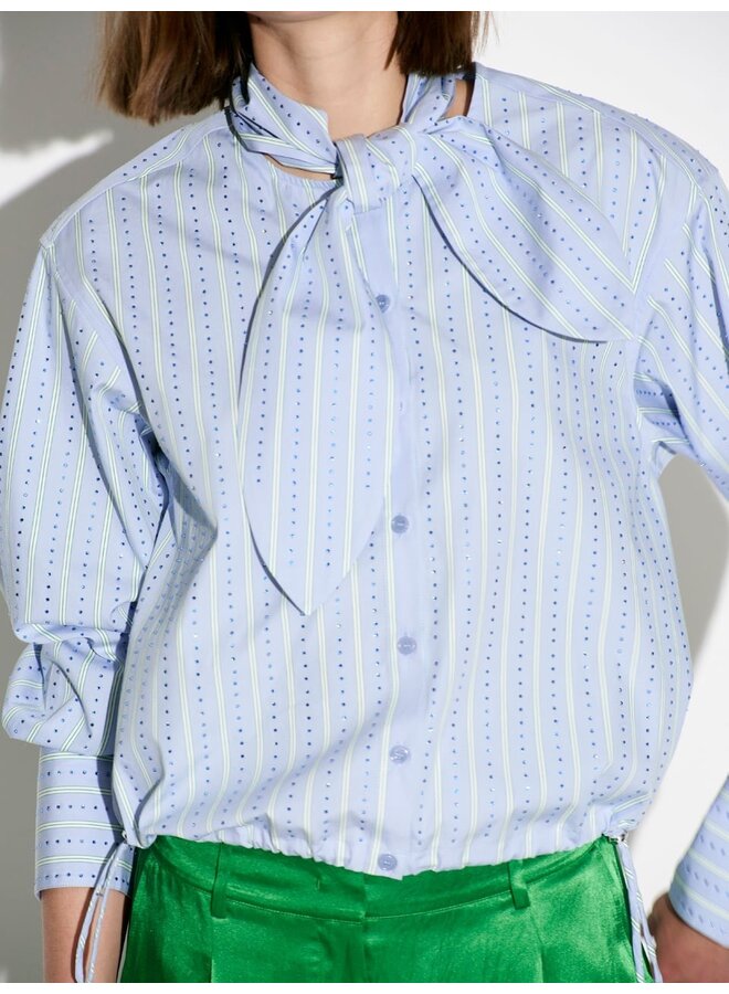 Stripe shirt ANUBI blue mist