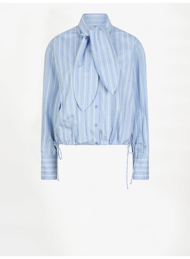 Stripe shirt ANUBI blue mist