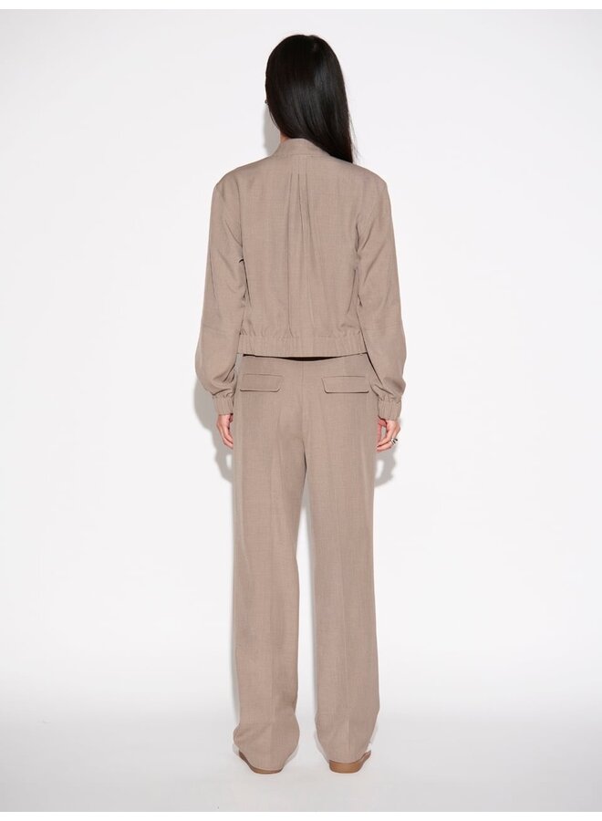 Mélange jacket SAMIE taupe