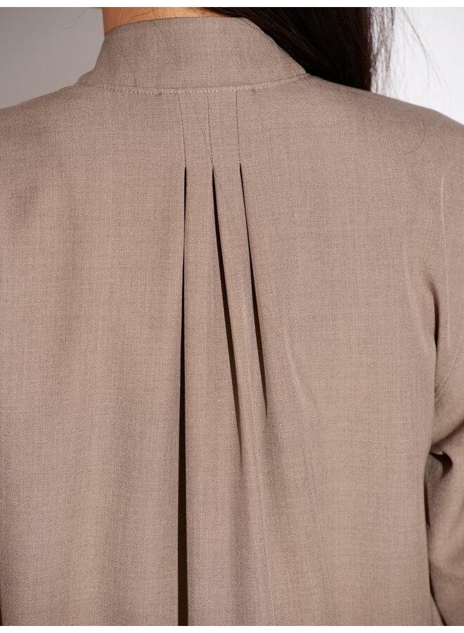 Mélange jacket SAMIE taupe