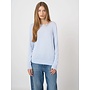 Cotton/viscose trui met boothals ocean