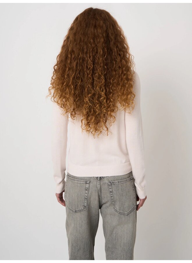 Basic cotton cardigan gloss