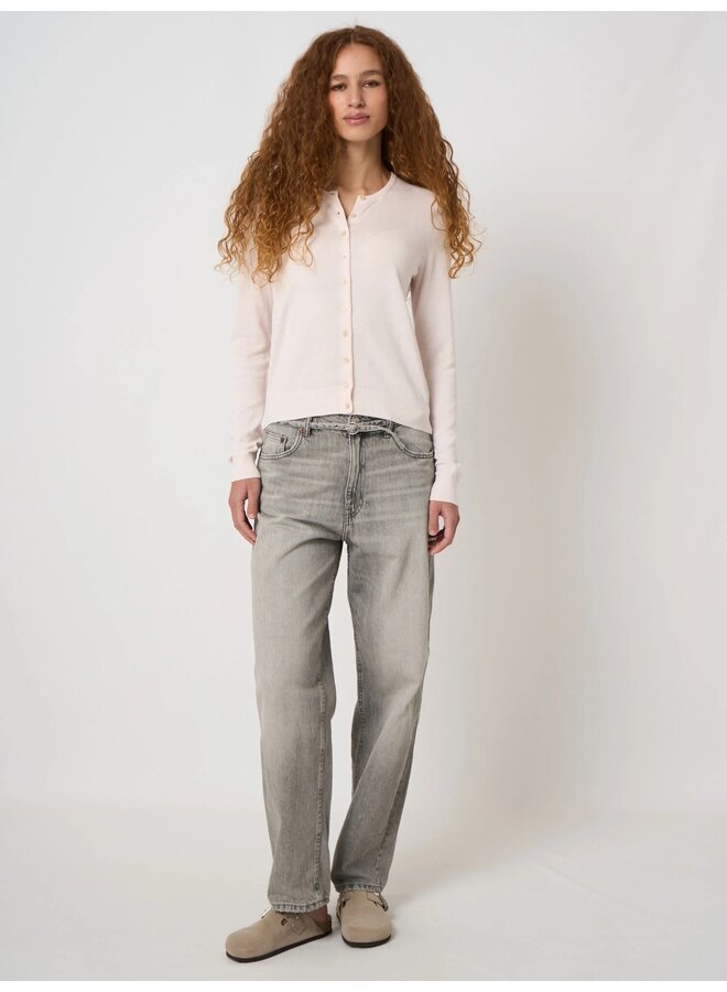 Basic cotton cardigan gloss