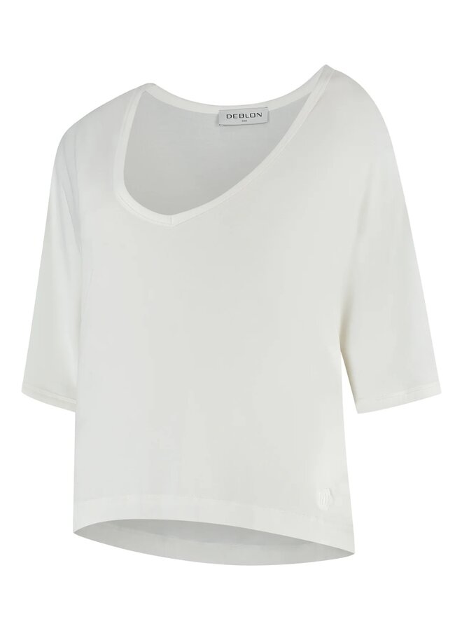 Belle Tee Off White