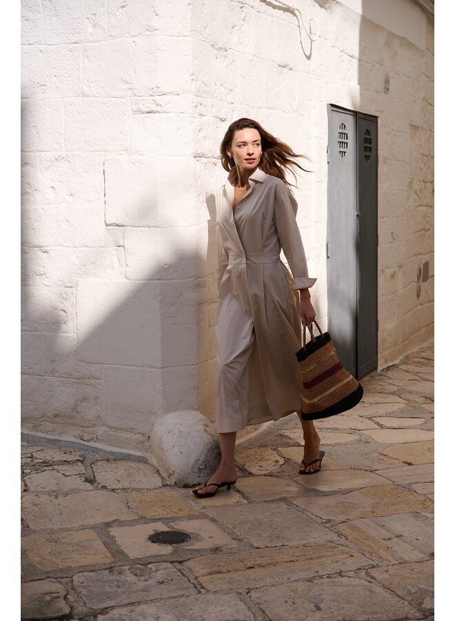 Cotton dress Sandstone