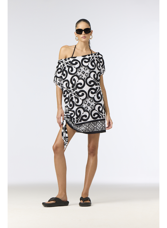 ROSETTA dress black/white