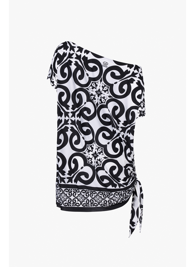 ROSETTA dress black/white