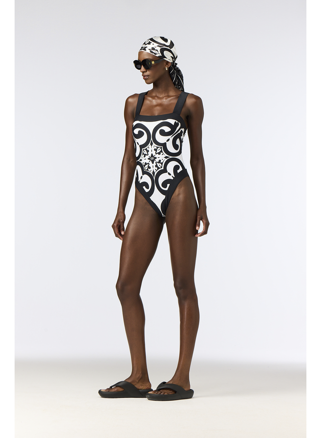 COSTELLA bathing suit black/white