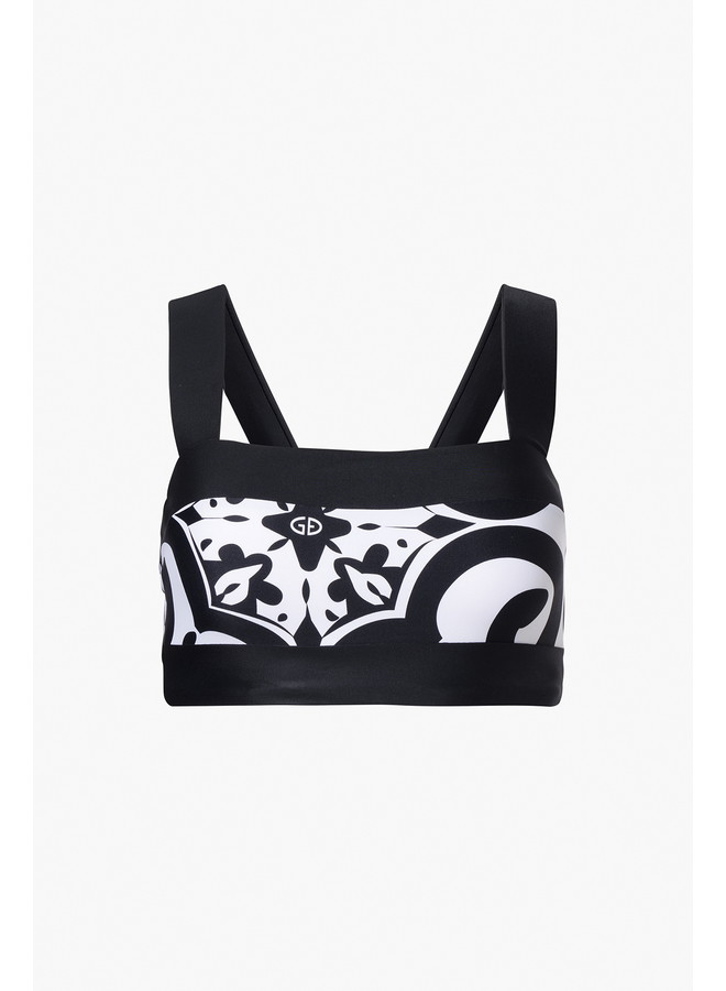 CASSANDRA bikini top black/white