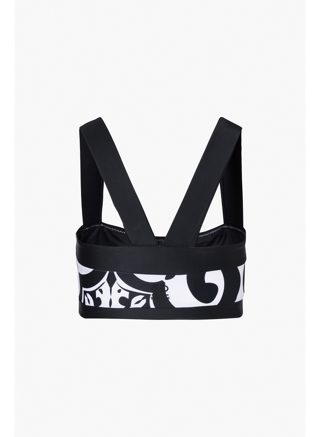 CASSANDRA bikini top black/white