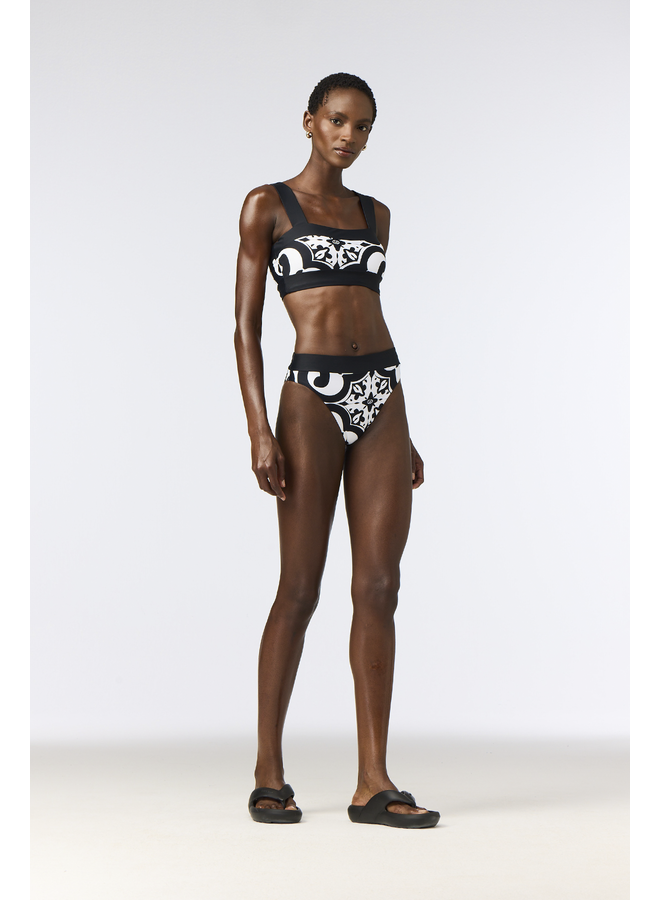 CASSANDRA bikini top black/white