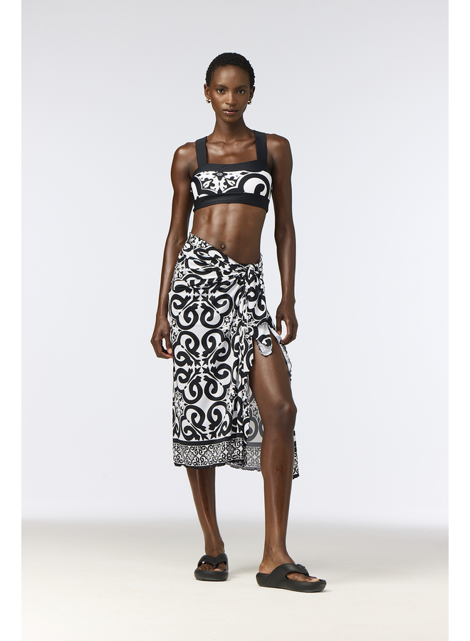 STARLIS pareo black/white