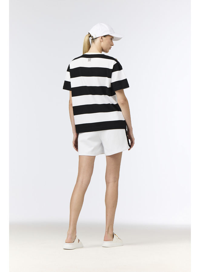 LIDO short sleeve top black/white
